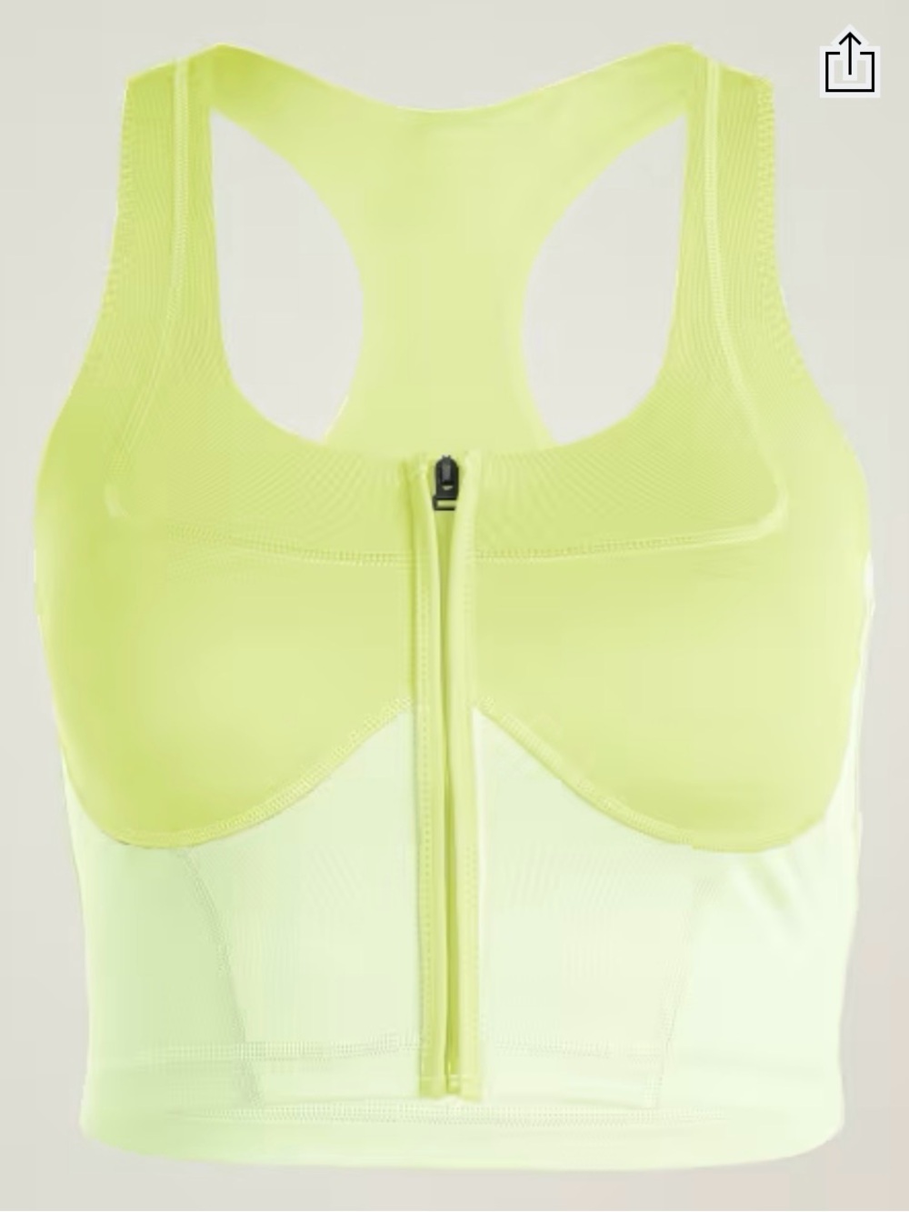 NWOT - Stella McCartney x Adidas - Two Tone Bra Corset Crop Top - S